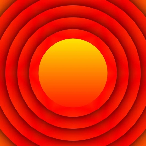 Żywy Jasnożółty Czerwonego Gradient Unikalnych Okrągłych Koncentrycznych Wzorów Wzorów — Zdjęcie stockowe