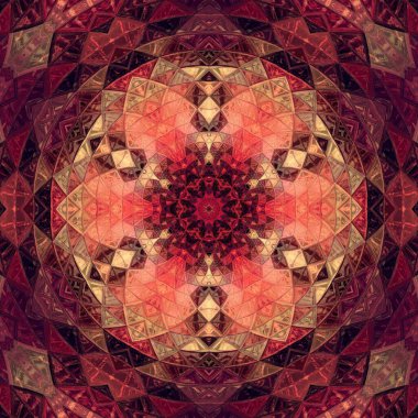 Kırmızı desenli camların gölgeleri modern soyut fütüristik sanat şekilleri ve tasarımları gibi basit dalga biçimi olarak tasarlanmıştır.