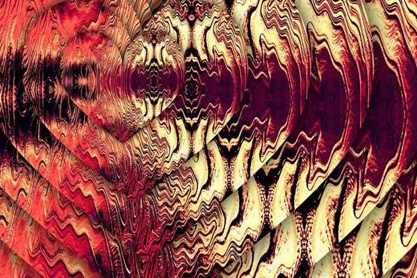 Kırmızı Desenli Camların Gölgeleri Modern Soyut Fütüristik Sanat Şekilleri Tasarımları — Stok fotoğraf