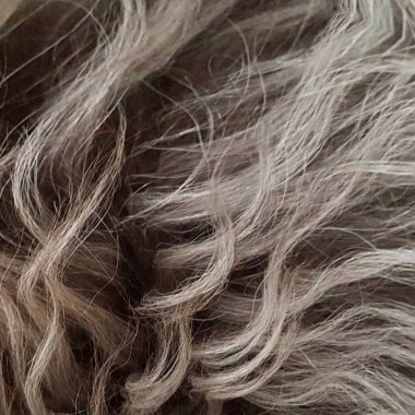 Gri saçların gölgeleri bir çok farklı şekillere dönüşür desenler ve tasarımlar