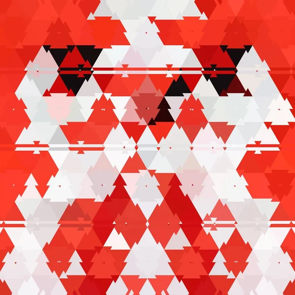 反光变换后的鲜红色白色几何形状和图案的Julia分形设计 — 图库照片
