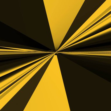 Siyah zemin üzerinde parlak sarı desenler. Karmaşık şekiller ve tasarımlar meydana getiriyorlar.