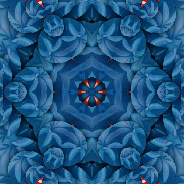星と縞の青赤白幾何学的な繰り返しパターンと複雑なデザイン — ストック写真