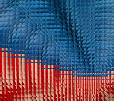 Yıldızlar ve çizgiler mavi kırmızı beyaz geometrik yinelenen desen ve karmaşık tasarım