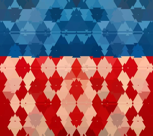 Estrellas Rayas Azul Rojo Blanco Geométrico Patrón Repetición Diseño Intrincado — Foto de Stock