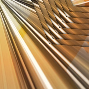 Metalik bakır ve gümüş renkli fütüristik geometrik yinelenen şekiller tasarımlar ve desenler