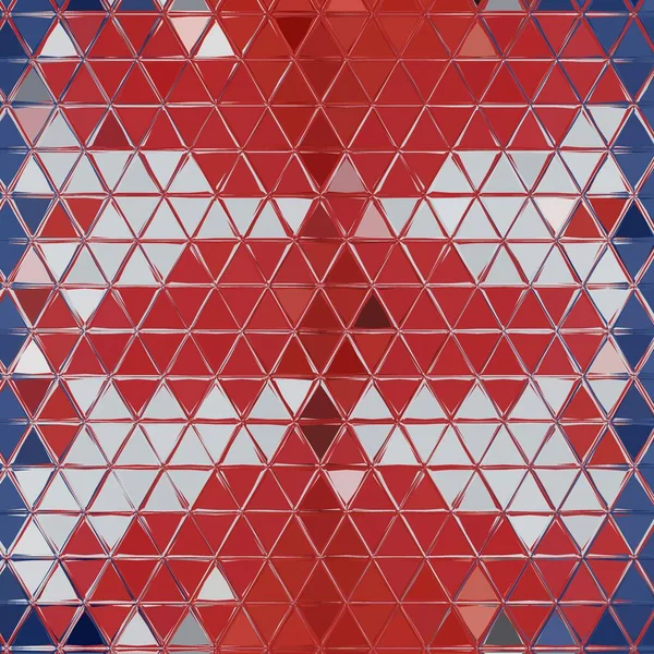 Rot Weißes Verkehrsschild Auf Blauem Hintergrund Muster Und Komplizierte Designs — Stockfoto