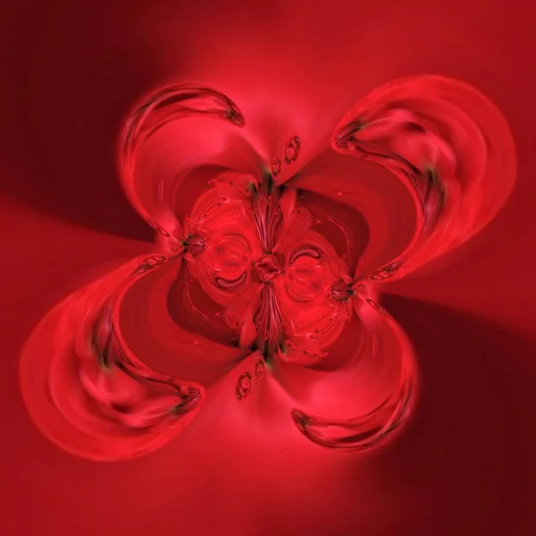 Virágos Fantázia Minták Egyetlen Sötét Vörös Dália Virágzik Közelkép Minták — Stock Fotó