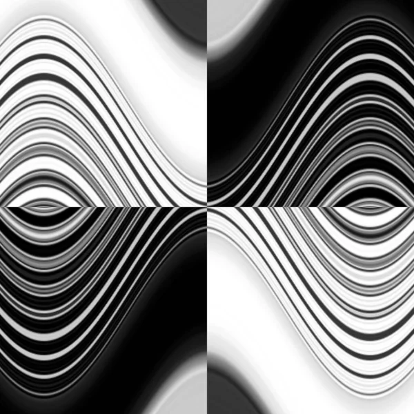 Monochromatische Abstrakte Kunst Grautönen Komplexe Futuristische Geometrische Konzentrische Muster Und — Stockfoto
