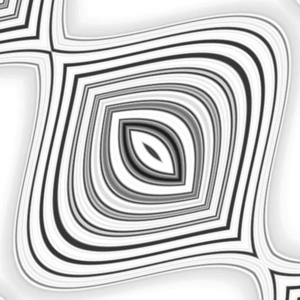 灰色复杂的未来主义几何同心图案与设计中的单色抽象艺术 — 图库照片