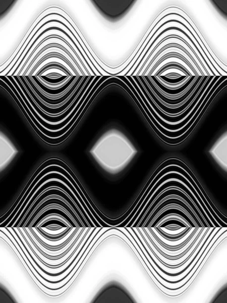 Monochromatic Abstract Art Shades Grey Intricate Futuristic Geometric Concentric Patterns — Stock Photo, Image