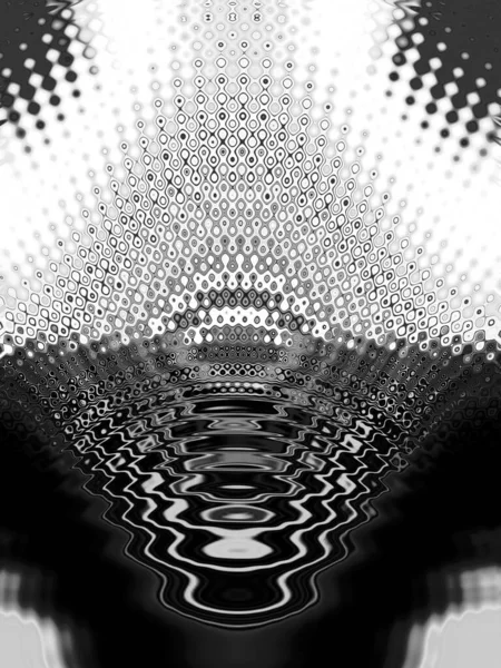 Art Abstrait Monochromatique Dans Les Nuances Gris Complexes Motifs Géométriques — Photo