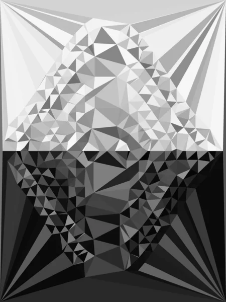 Monochromatische Abstracte Kunst Grijstinten Van Ingewikkelde Futuristische Geometrische Concentrische Patronen — Stockfoto