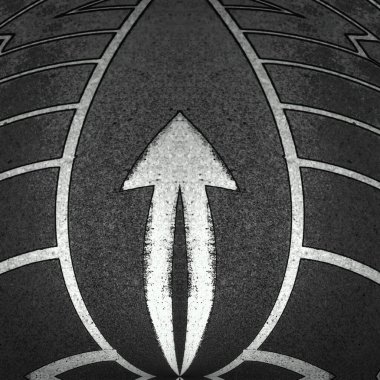 parlak ikiz beyaz yönlü ok yeni siyah temiz asfalt yol yüzeyinde desenler ve tasarımlar yaratıyor