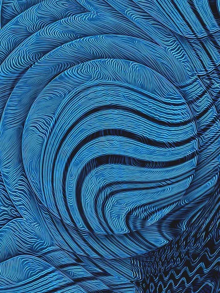 Γοργόνα Μπλε Ομόκεντρος Καμπυλωτό Επαναλαμβανόμενο Σχέδιο Μετατραπεί Διάφορα Σχήματα Και — Φωτογραφία Αρχείου
