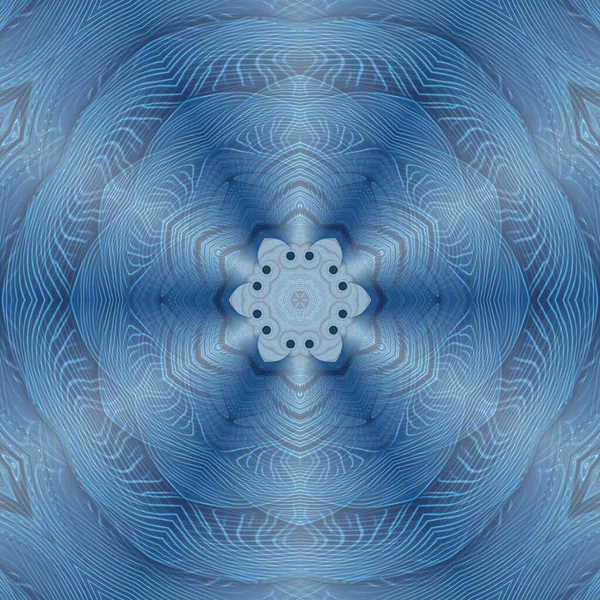 マーメイドブルー同心円状の繰り返しのデザインは 多様な形状やパターンに変換 — ストック写真