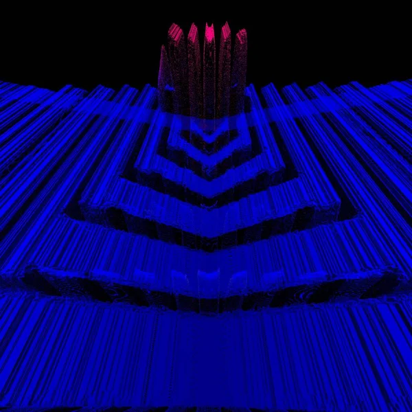 Яскравий Рожевий Фіолетовий Електричний Синій Неон Ультрафіолетові Абстрактні Форми Візерунків — стокове фото