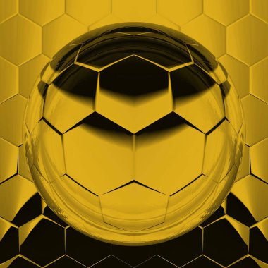 Siyah zemin üzerinde parlak sarı altıgen desenler. Karmaşık şekiller ve tasarımlar meydana getiriyorlar.