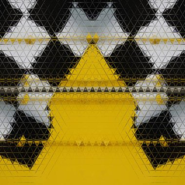 Geleneksel motor sporu, parlak sarı arkaplan desenleri ve tasarımları üzerine bayrak kazanan simge