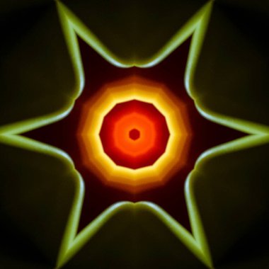 çok renkli yemek kâselerinin kenar ışıklandırması tekrarlanan dönüşümlerle eşsiz sanat görüntülerine dönüştü