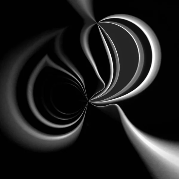 Zwart Wit Monochrome Afbeelding Van Kookkommen Velgverlichting Gemaakt Tot Unieke — Stockfoto