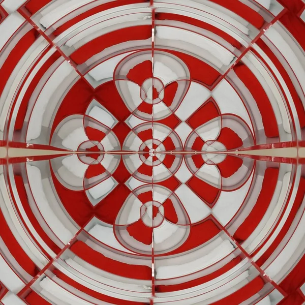 Rechthoekig Geometrisch Opbergontwerp Voor Strand Zwembad Rode Witte Handdoeken — Stockfoto