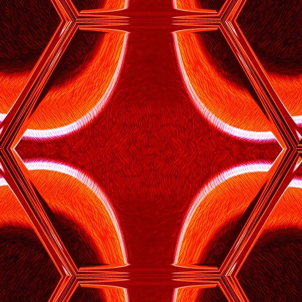 Geometrik Şekiller Tasarımlar Koyu Kırmızı Beyaz Kenarlı Turuncu Canlı — Stok fotoğraf