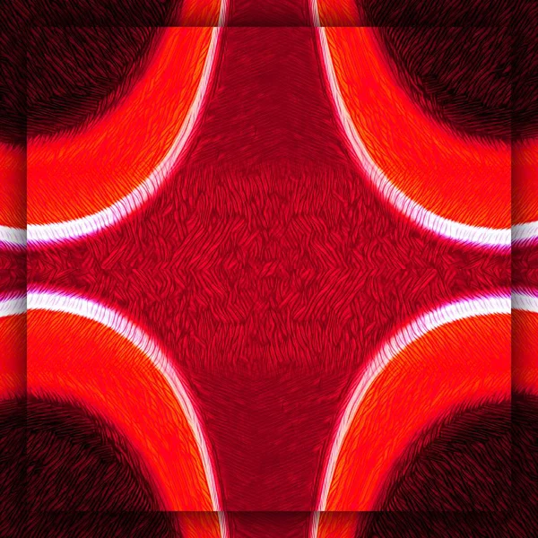 Геометрические Фигуры Узоры Конструкции Ярко Красном Оранжевом Цветах Темно Белым — стоковое фото