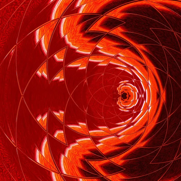 Formas Geométricas Patrones Diseños Rojo Vivo Naranja Con Bordes Oscuros — Foto de Stock