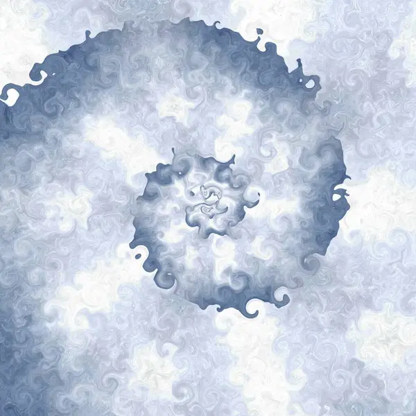 バリエーションの形やデザインを生み出すために使われる複雑な螺旋状のパステルブルーの色合い — ストック写真