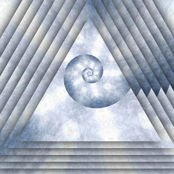 Değişim üretmek için kullanılan karmaşık spiral gibi pastel mavinin gölgeleri desenleri ve tasarımları şekillendirir.