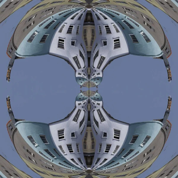Vzory Vzory 360 Stupňových Obrázků Pastelových Malířských Domů Tenby Wales — Stock fotografie