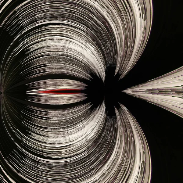 Komplexe Abstrakte Nacht Schwarz Weiß Wasserfontäne Jet Fantasie Und Muster — Stockfoto