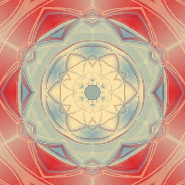 Gri bej ve kırmızı kesme desenleri ve geometrik şekillerin sanat-deco retro renkleri gibi İskoç eteği