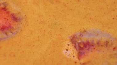 Lezzetli Tom Yum çorbası karides ve hindistan cevizi sütü.