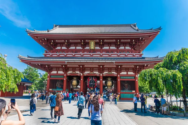 Asakusa Tokyo Japan Juni 2018 Schöner Malerischer Asakusa Schrein Wahrzeichen — Stockfoto