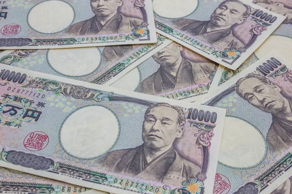 Billets 000 Yens Japonais Contexte Concept Affaires Finance — Photo