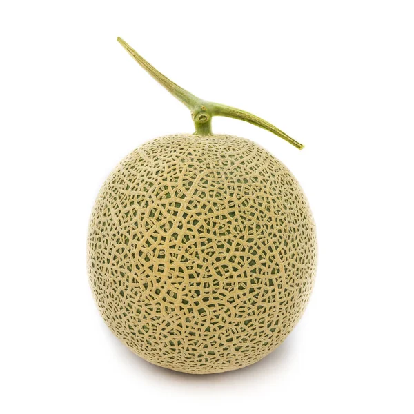 Closeup Melounu Izolovaných Bílém Pozadí — Stock fotografie