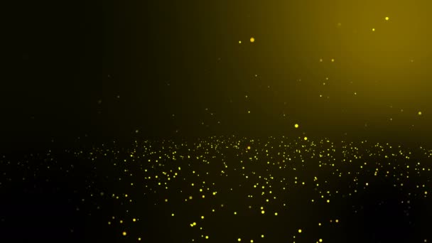 Nahtlose Schleife Und Loopable Animation Bewegung Goldenen Kreis Fallen Hintergrund — Stockvideo