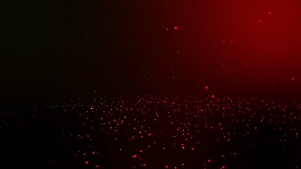シームレスなループと単発アニメ モーション赤サークル秋の背景 グロー粒子赤背景 — ストック動画