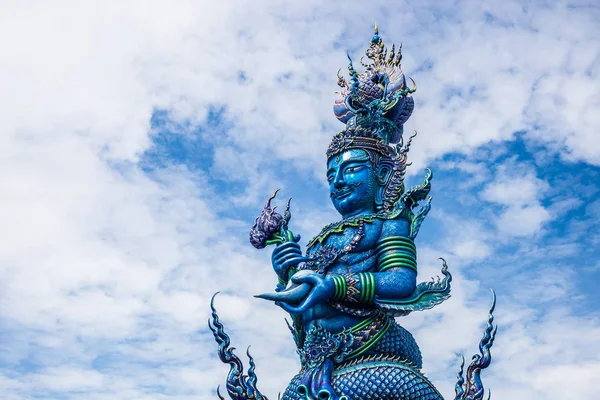 Escultura Pólo Arte Conto Fadas Wat Rong Sua Dez Templo — Fotografia de Stock