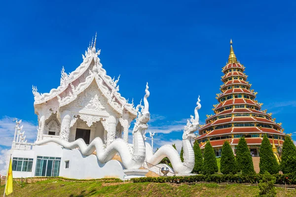 Paisagem Wat Huay Pla Kung Templo Com Destino Viagem Templo — Fotografia de Stock