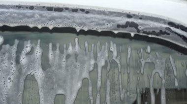 Carwash ve Self wash Servisi köpük ile su Yan ayna yakın