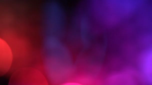 Цветные Световые Импульсы Светится Изменение Цвета Rgb Темном Фоне Реальными — стоковое видео