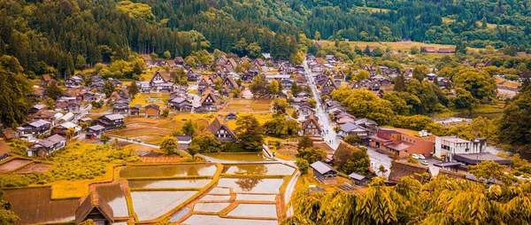 Panorama Traditioneel Historisch Japans Dorp Shirakawago Gifu Prefecture Japan Gokayama — Stockfoto