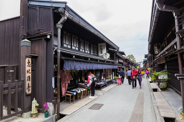 Takayama Japan Mai 2015 Touristen Besuchen Die Altstadt Von Takayama — Stockfoto