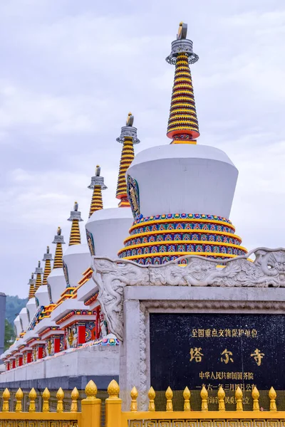 Xining Qinghai China 2020 View Tibetan Temple Architecture Eight Merits — Stock Photo, Image