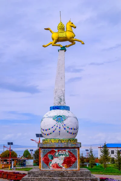 Qinghai Gölü Erlangji Sahne Bölgesi Çin Büyük Gölü Qinghai Eyaleti — Stok fotoğraf