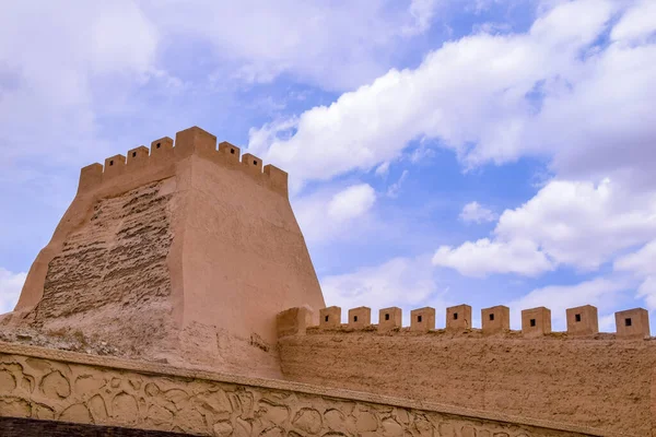 Μεγαλοπρεπής Πύργος Jiayuguan Great Wall Corner Tower Στην Επαρχία Gansu — Φωτογραφία Αρχείου