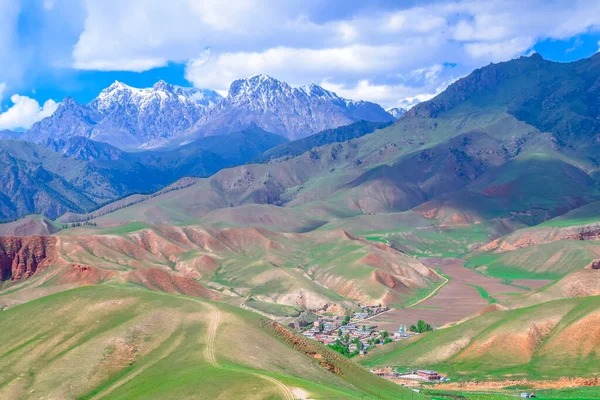 Bela Paisagem Natural Vista Montanha Qilian Scenic Area Monte Zhuoer — Fotografia de Stock